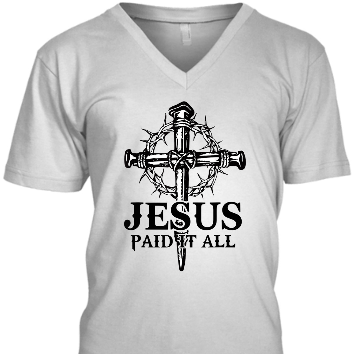 Jesus Paid It All Christian Cross T-Shirt Jesus Paid It All Christian Cross T-Shirt