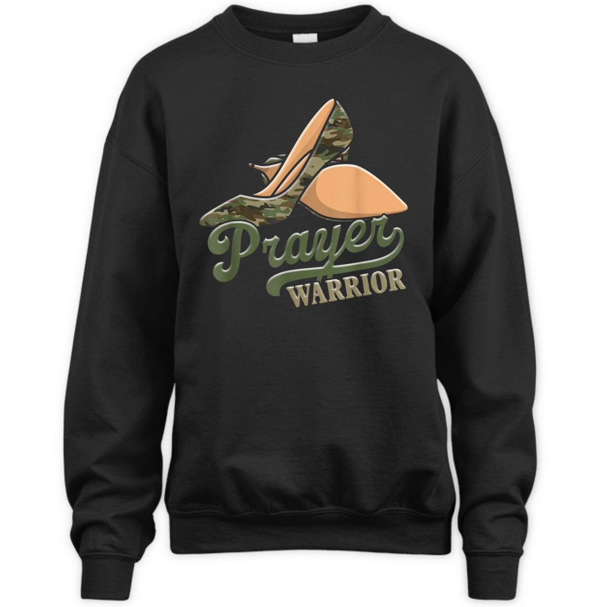 Camo Heels Prayer Warrior T-Shirt