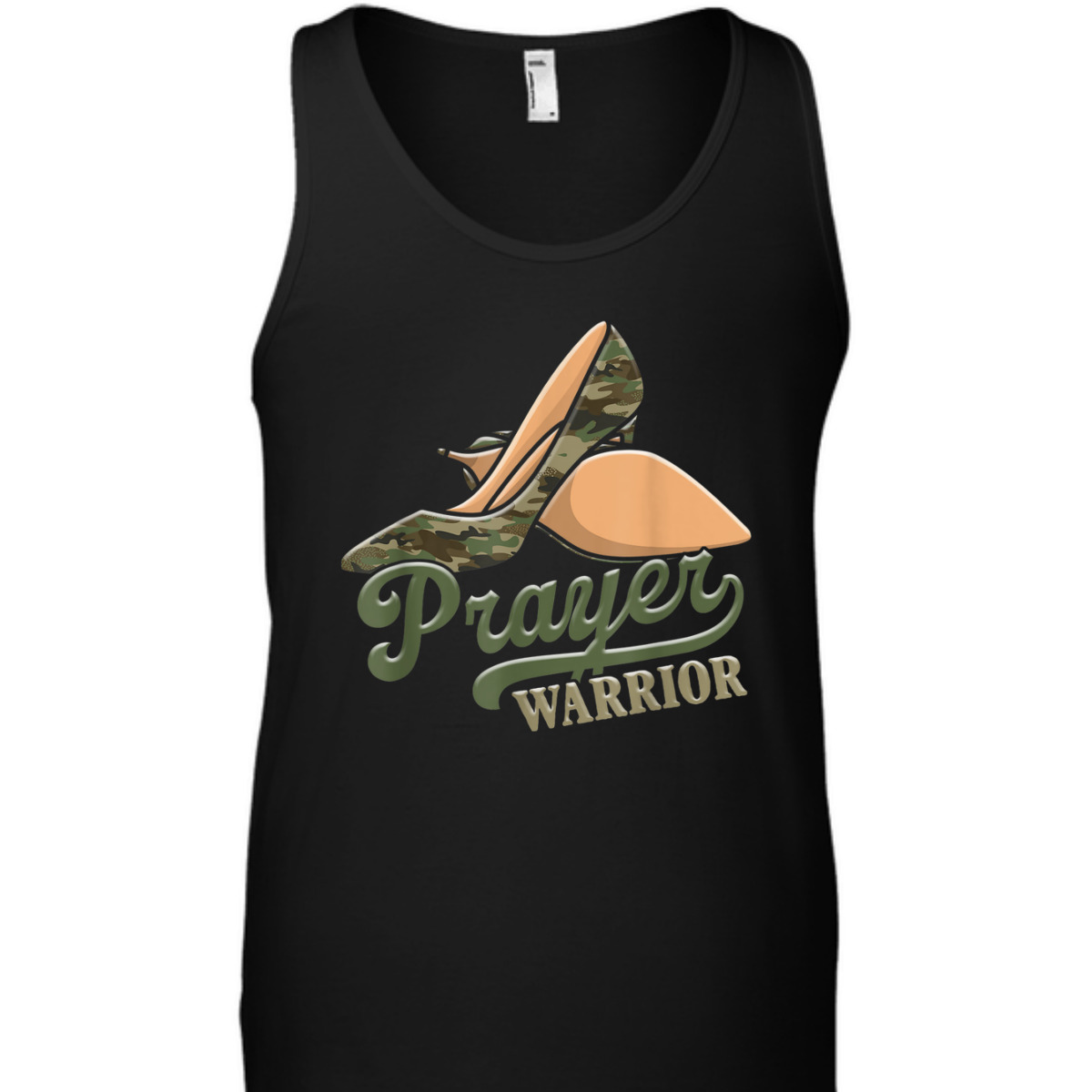 Camo Heels Prayer Warrior T-Shirt Camo Heels Prayer Warrior T-Shirt