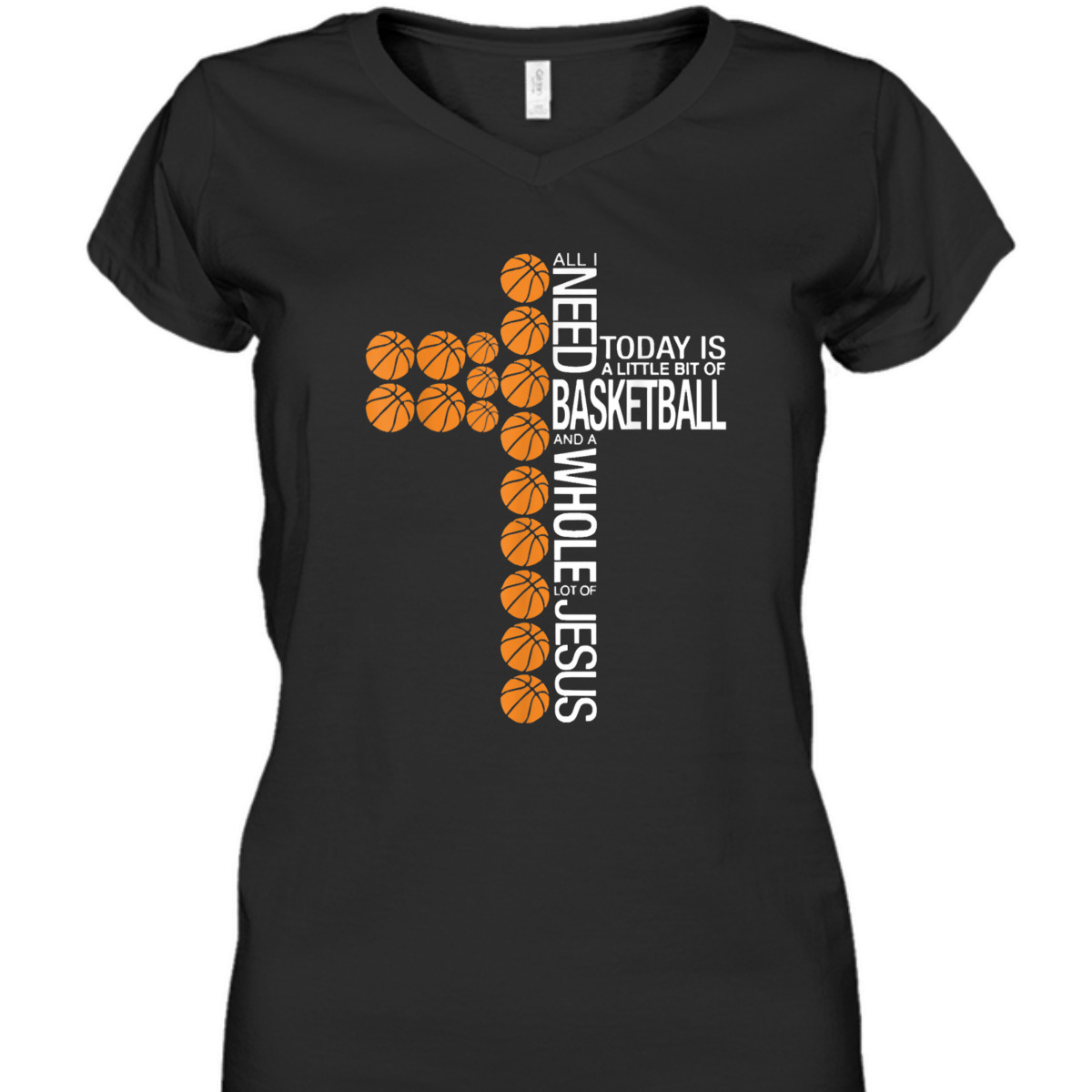 Basketball And Whole Lot Of Jesus T-Shirt Christian Basketball Lovers