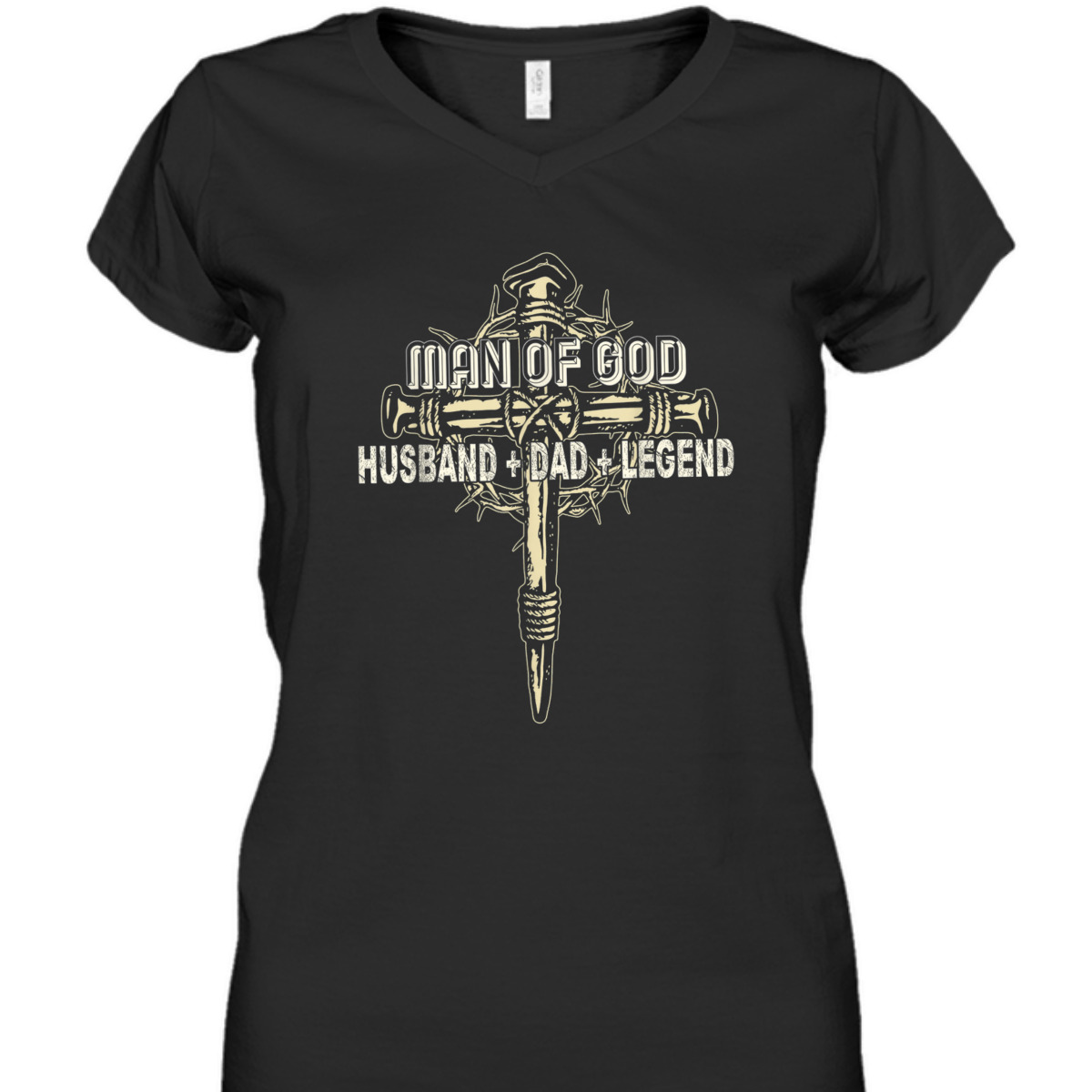 Man Of God Husband Dad T-Shirt Christian Cross Father's Day Gift Man Of God Husband Dad T-Shirt Christian Cross Father's Day Gift