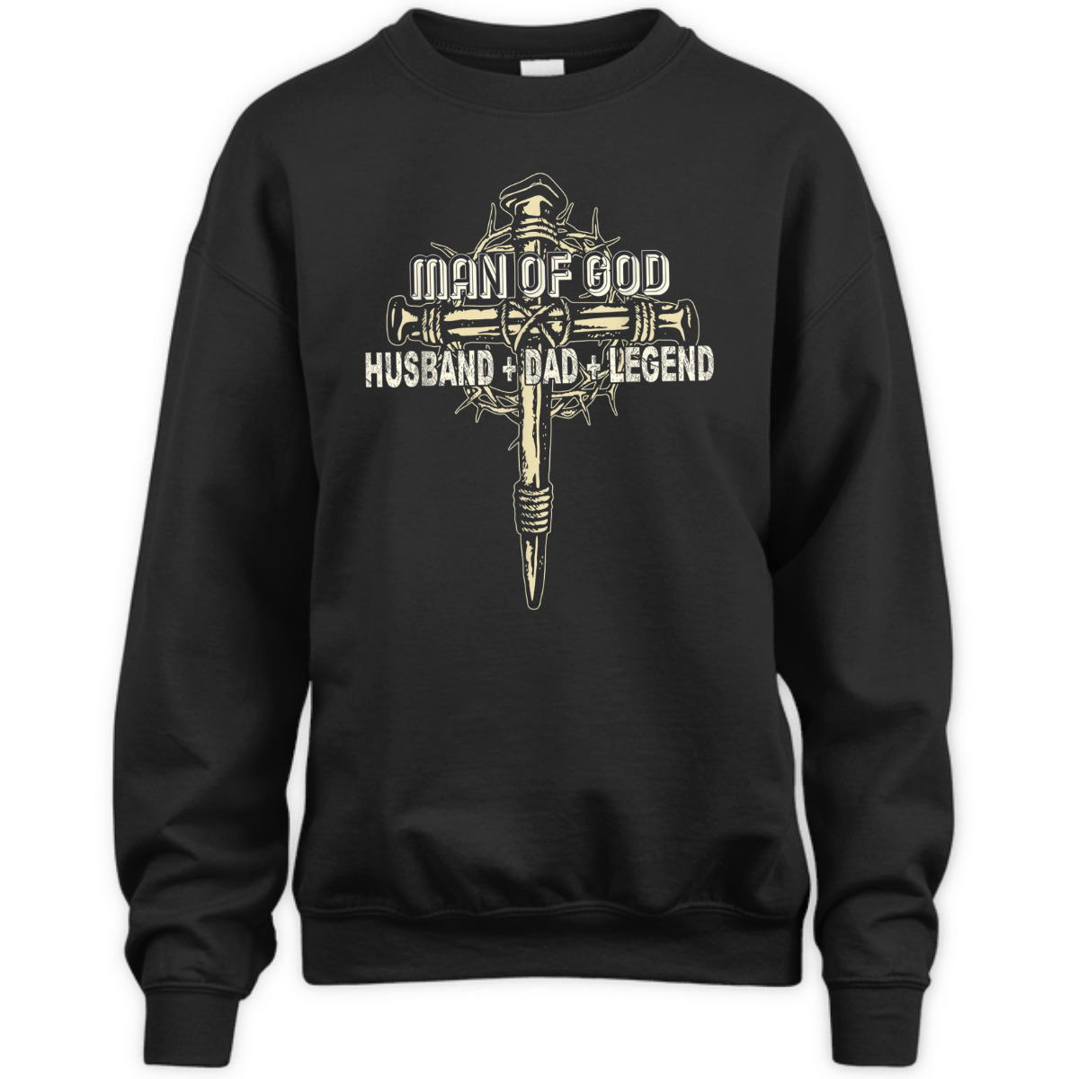 Man Of God Husband Dad T-Shirt Christian Cross Father's Day Gift Man Of God Husband Dad T-Shirt Christian Cross Father's Day Gift