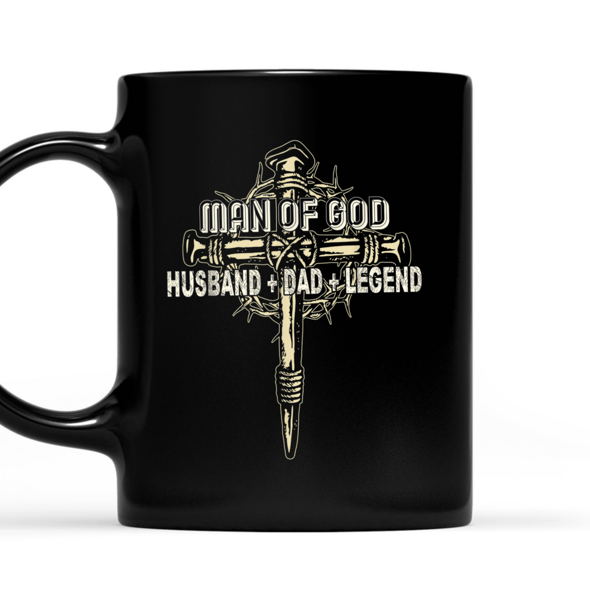 Man Of God Husband Dad T-Shirt Christian Cross Father's Day Gift Man Of God Husband Dad T-Shirt Christian Cross Father's Day Gift