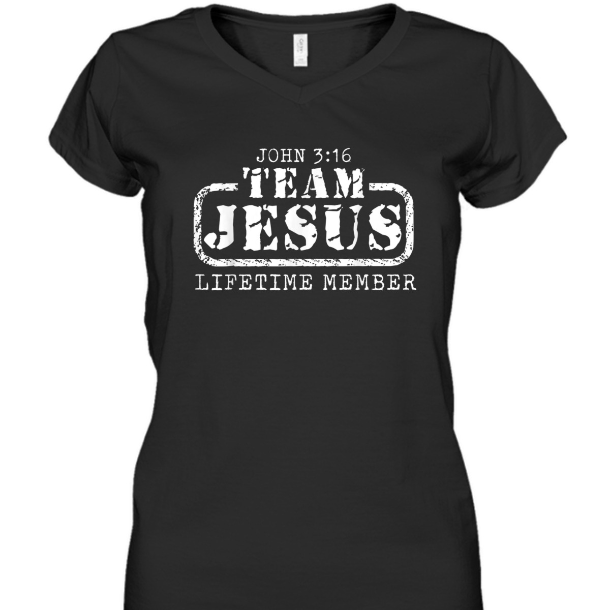 John 3:16 T-Shirt Team Christ Team Jesus Lifetime Member Christianity Bible Verse Gift