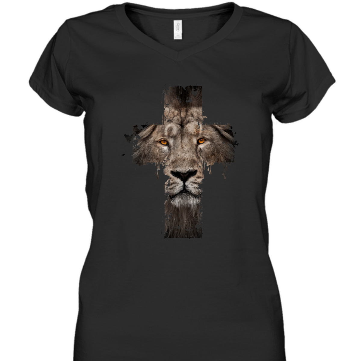Religious Jesus The Lion Of Judah Cross Retro T-Shirt Religious Jesus The Lion Of Judah Cross Retro T-Shirt