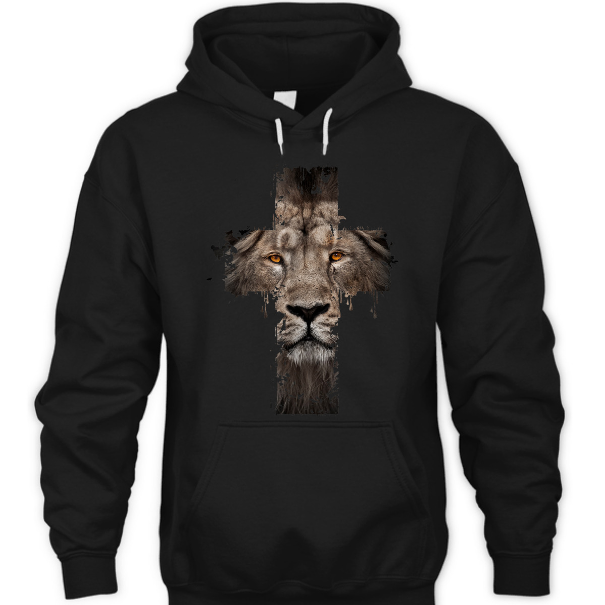 Religious Jesus The Lion Of Judah Cross Retro T-Shirt