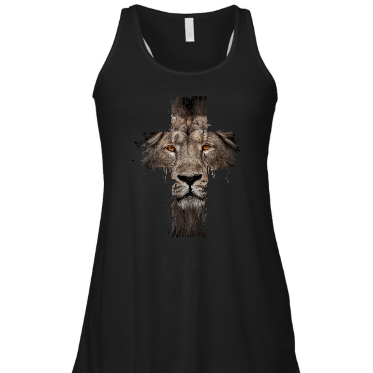 Religious Jesus The Lion Of Judah Cross Retro T-Shirt