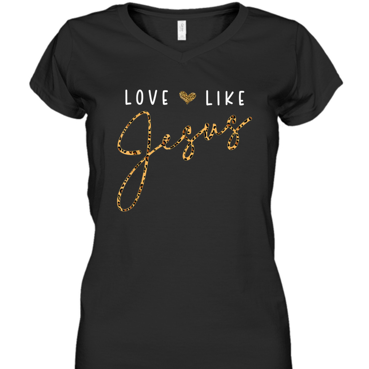 Love Like Jesus T-Shirt Leopard Heart Christian Faith Believers Gift Love Like Jesus T-Shirt Leopard Heart Christian Faith Believers Gift