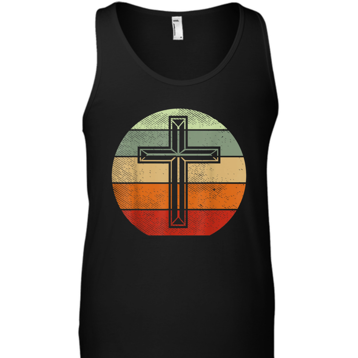 Jesus Retro Cross Christ God Faith Religious Christian T-Shirt