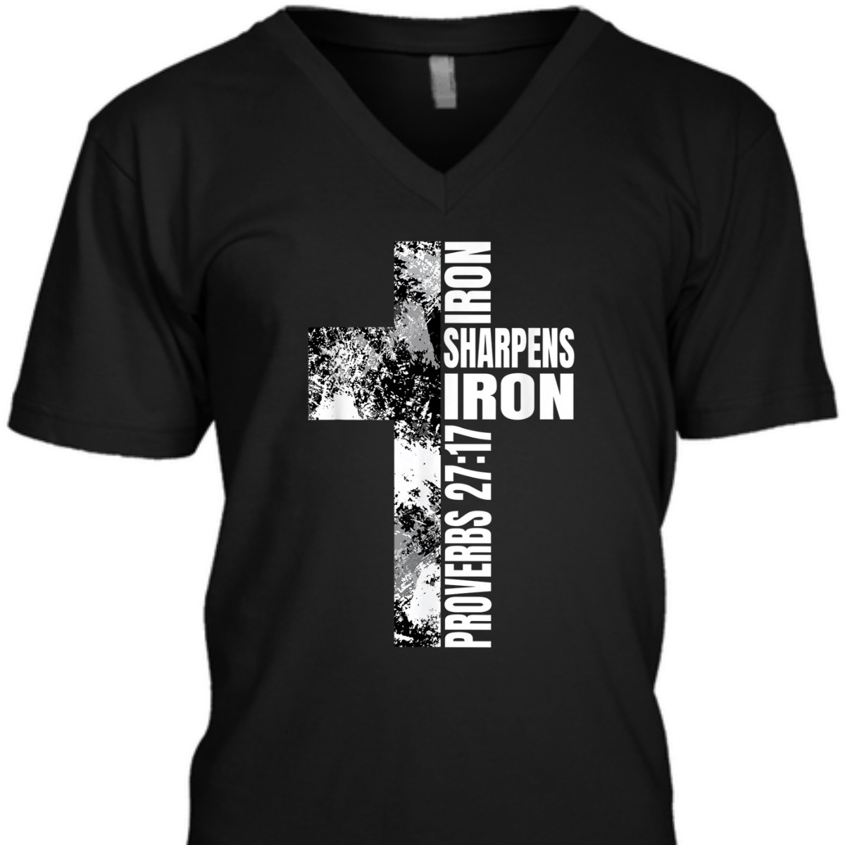 Iron Sharpens Iron Proverbs 27:17 Bible Verse T-Shirt Christian Religion Gift Iron Sharpens Iron Proverbs 27:17 Bible Verse T-Shirt Christian Religion Gift