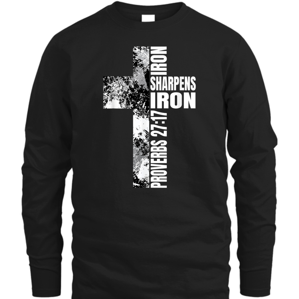 Iron Sharpens Iron Proverbs 27:17 Bible Verse T-Shirt Christian Religion Gift
