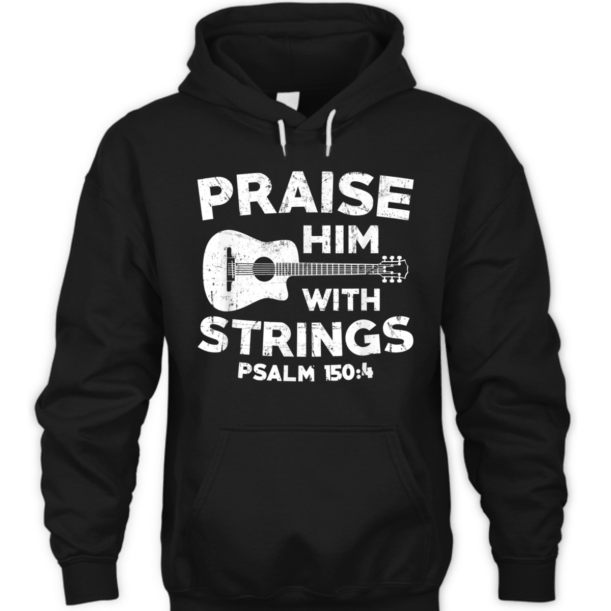 Guitar Bass Praise Him With Strings Psalm 150:4 Christian Bible Verse T-Shirt