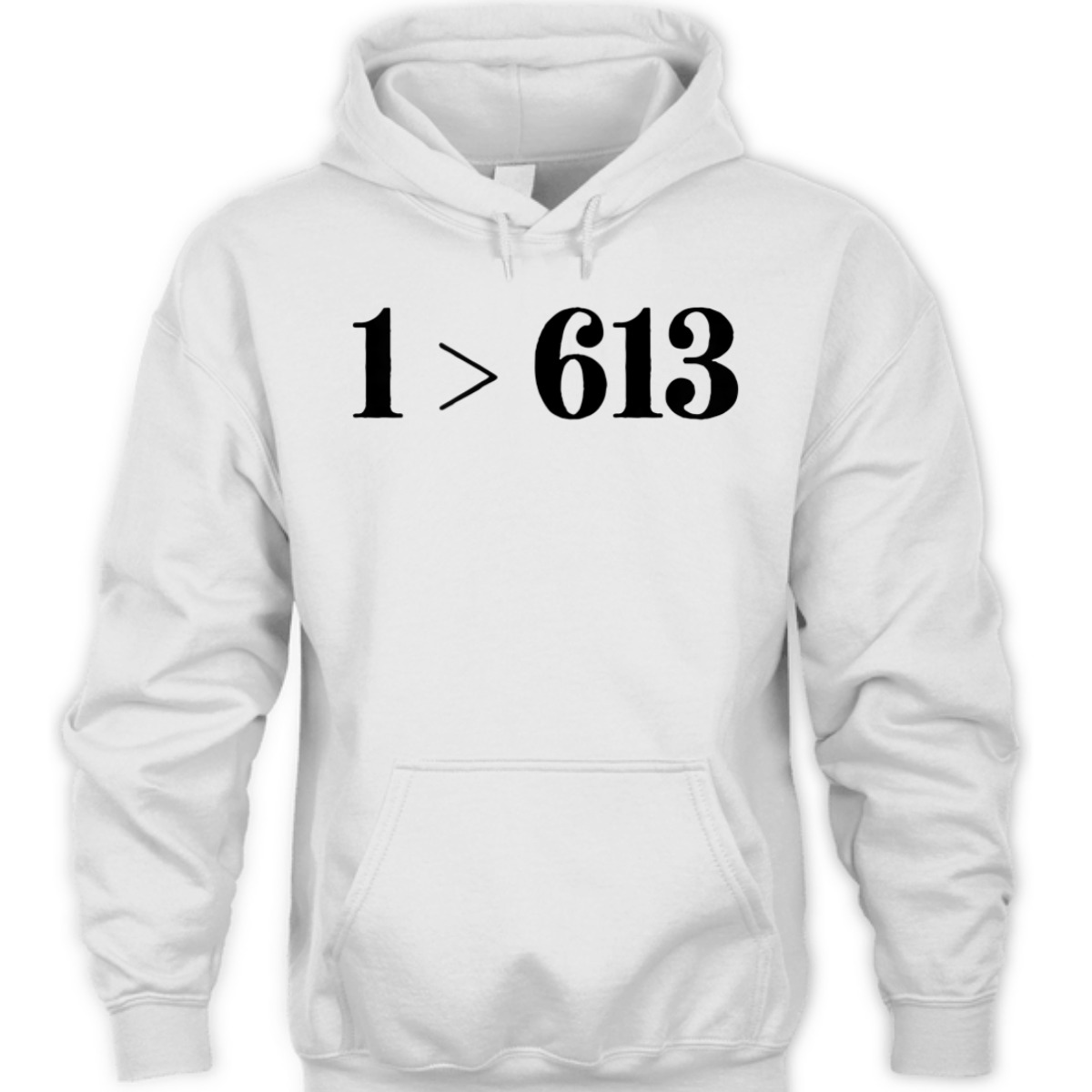 Only 1 > 613 Love Is Greater Novelty T-Shirt Only 1 > 613 Love Is Greater Novelty T-Shirt