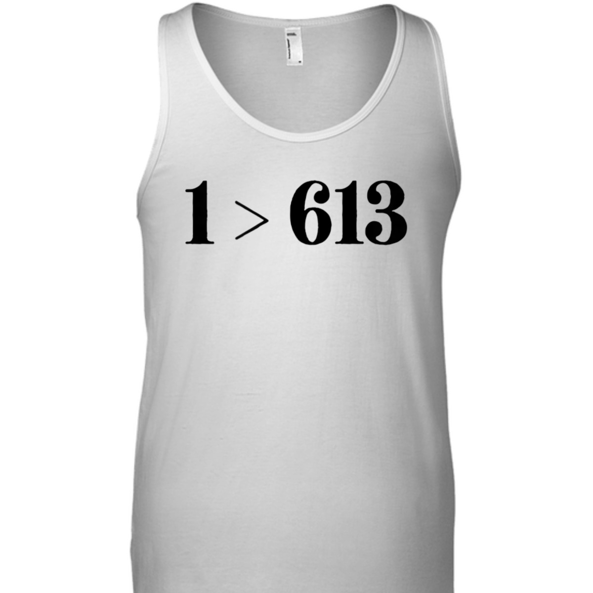 Only 1 > 613 Love Is Greater Novelty T-Shirt Only 1 > 613 Love Is Greater Novelty T-Shirt