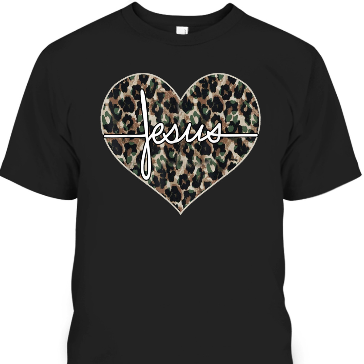 Jesus Cross Leopard Cheetah T-Shirt Jesus Cross Leopard Cheetah T-Shirt
