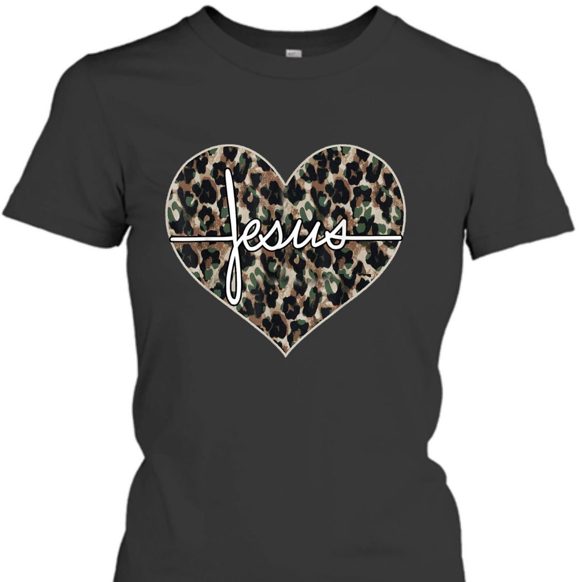 Jesus Cross Leopard Cheetah T-Shirt